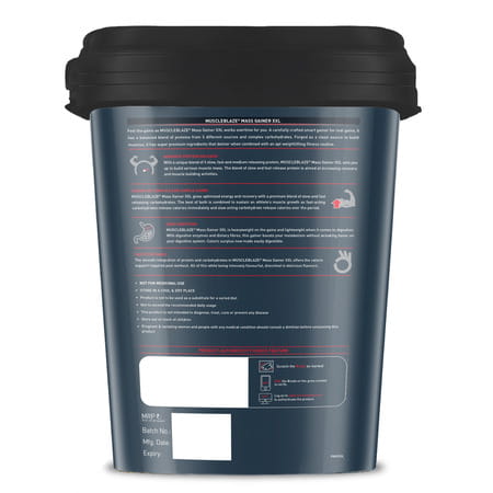 Muscleblaze Mass Gainer Xxl (Chocolate | 5Kg / 11Lbs | 50 Servings) | With Complex Carbs