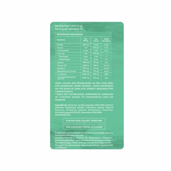 Briyo Unwind+ Relaxation & Stress Relief Drink Mix 5G | Natural Orange - 10N