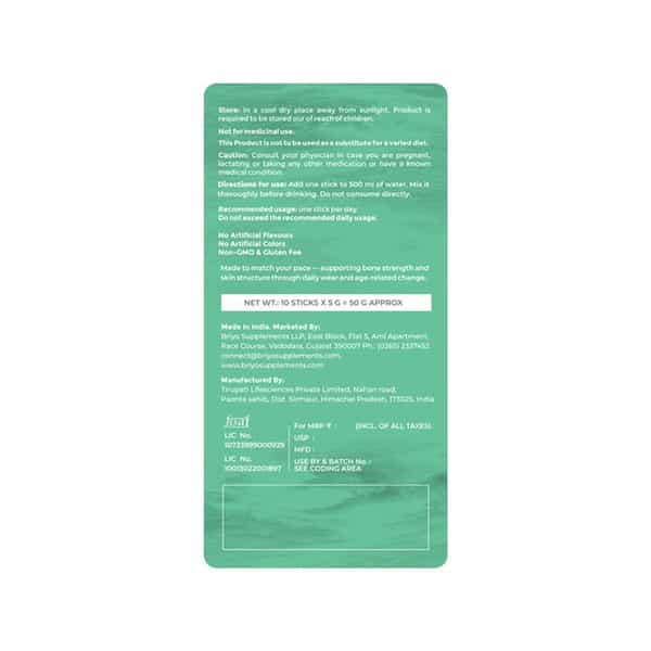 Briyo Unwind+ Relaxation & Stress Relief Drink Mix 5G | Natural Orange - 10N