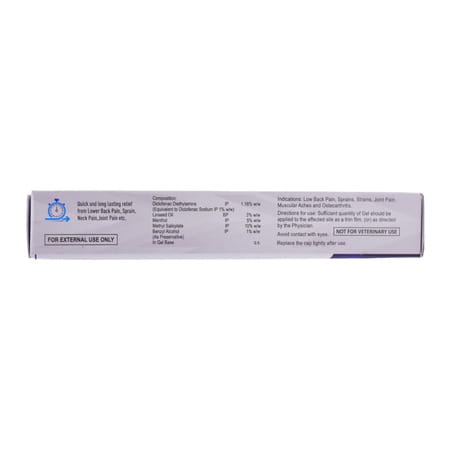 Liveasy Pain Relief Gel - 30 Gm Tube - Lower Back Pain | Sprain | Neck & Joint Pain