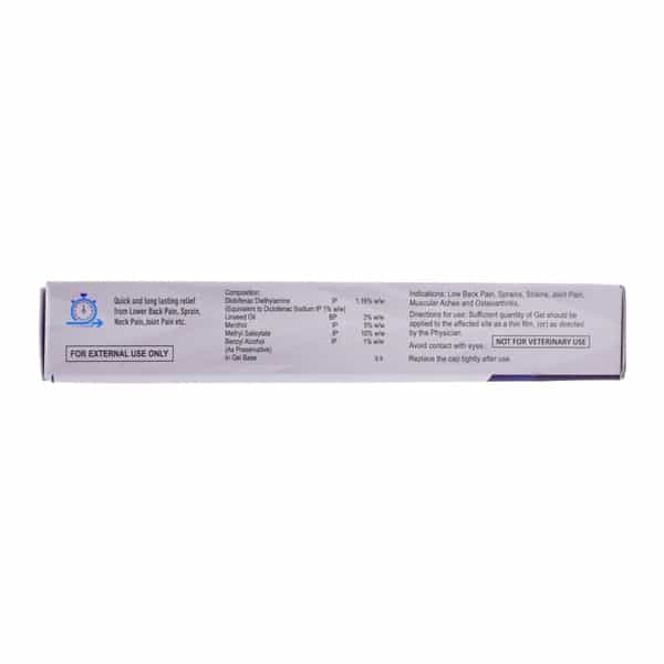 Liveasy Pain Relief Gel - 30 Gm Tube - Lower Back Pain | Sprain | Neck & Joint Pain