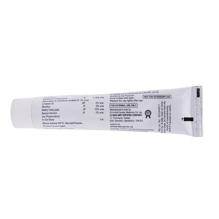 Liveasy Pain Relief Gel - 30 Gm Tube - Lower Back Pain | Sprain | Neck & Joint Pain