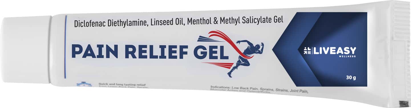 Liveasy Wellness Pain Relief Gel Tube Of 30 G