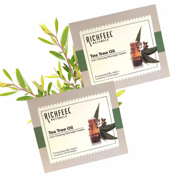 Tea Tree Oil Skin Clearing Massage Cream 100 G Pack Of 2