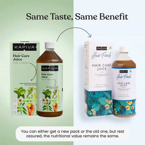 Kapiva Hair Care Juice | For Hair Nourishment From Within | With Amla Noni Bhringraj & Ashwagandha