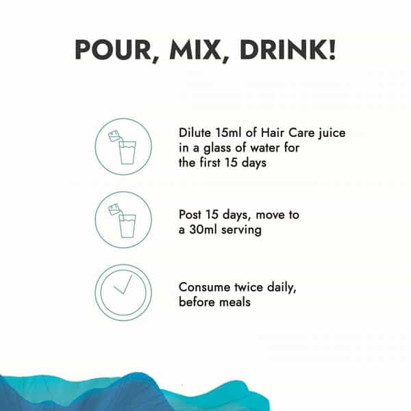 Kapiva Hair Care Juice | For Hair Nourishment From Within | With Amla Noni Bhringraj & Ashwagandha