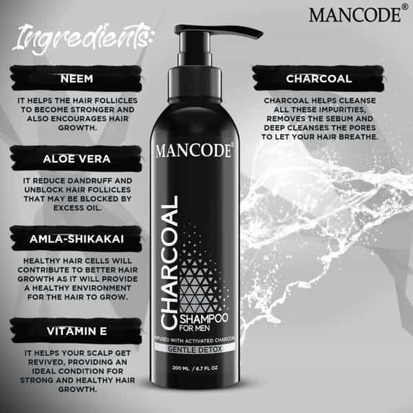 Mancode Charcoal Shampoo 200Ml