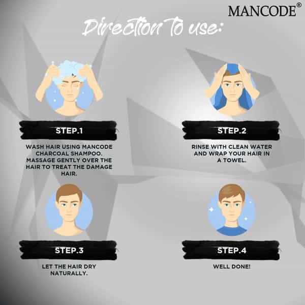Mancode Charcoal Shampoo 200Ml