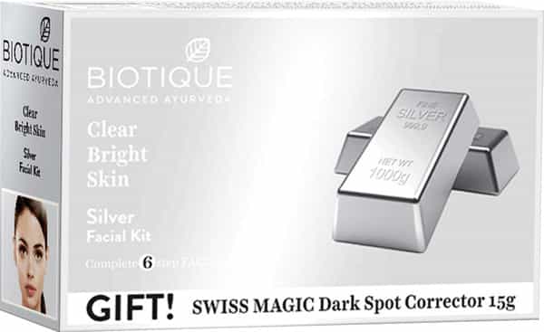 Biotique Silver Facial Silver Kit - 5X10 Gm +15 Gm