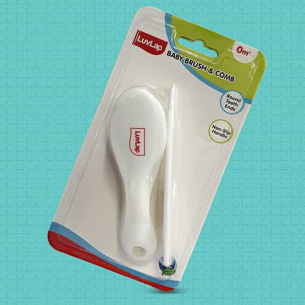 Luvlap Elegant Baby Comb & Brush Set With Soft Bristles Grooming Set 0M+