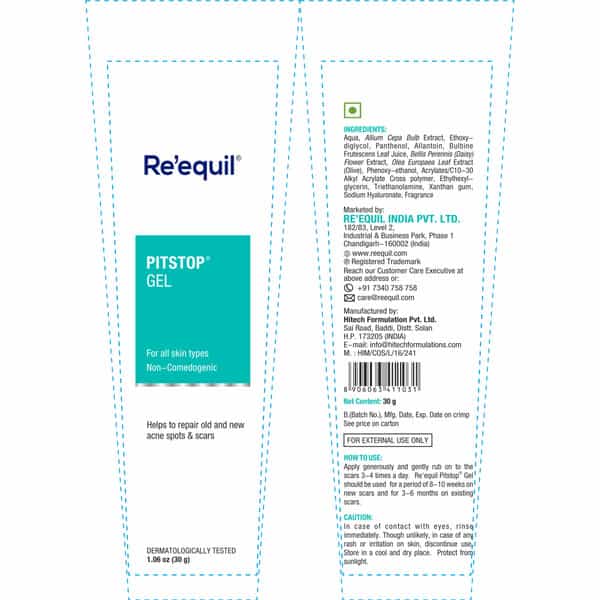 Re'equil Pitstop Gel For Acne & Scars