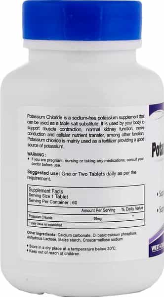 Healthvit Potassium Chloride 99Mg - 60 Tablets