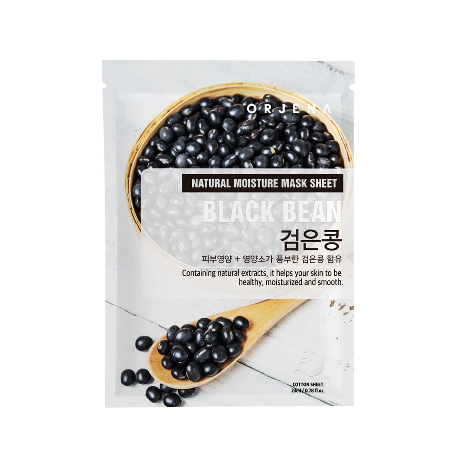 Orjena Natural Moisture Mask Sheet Black Bean - Pack Of 3