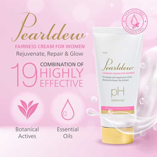 Pearldew Fairness Cream For Women 50 Gm | With Mulberry | Reduces Tan (Pack Of 2)