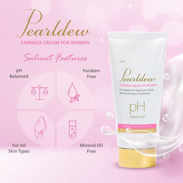 Pearldew Fairness Cream For Women 50 Gm | With Mulberry | Reduces Tan (Pack Of 2)