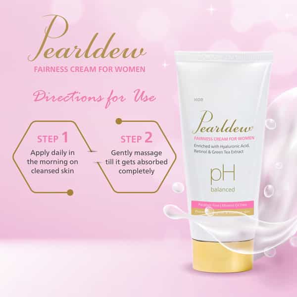 Pearldew Fairness Cream For Women 50 Gm | With Mulberry | Reduces Tan (Pack Of 2)