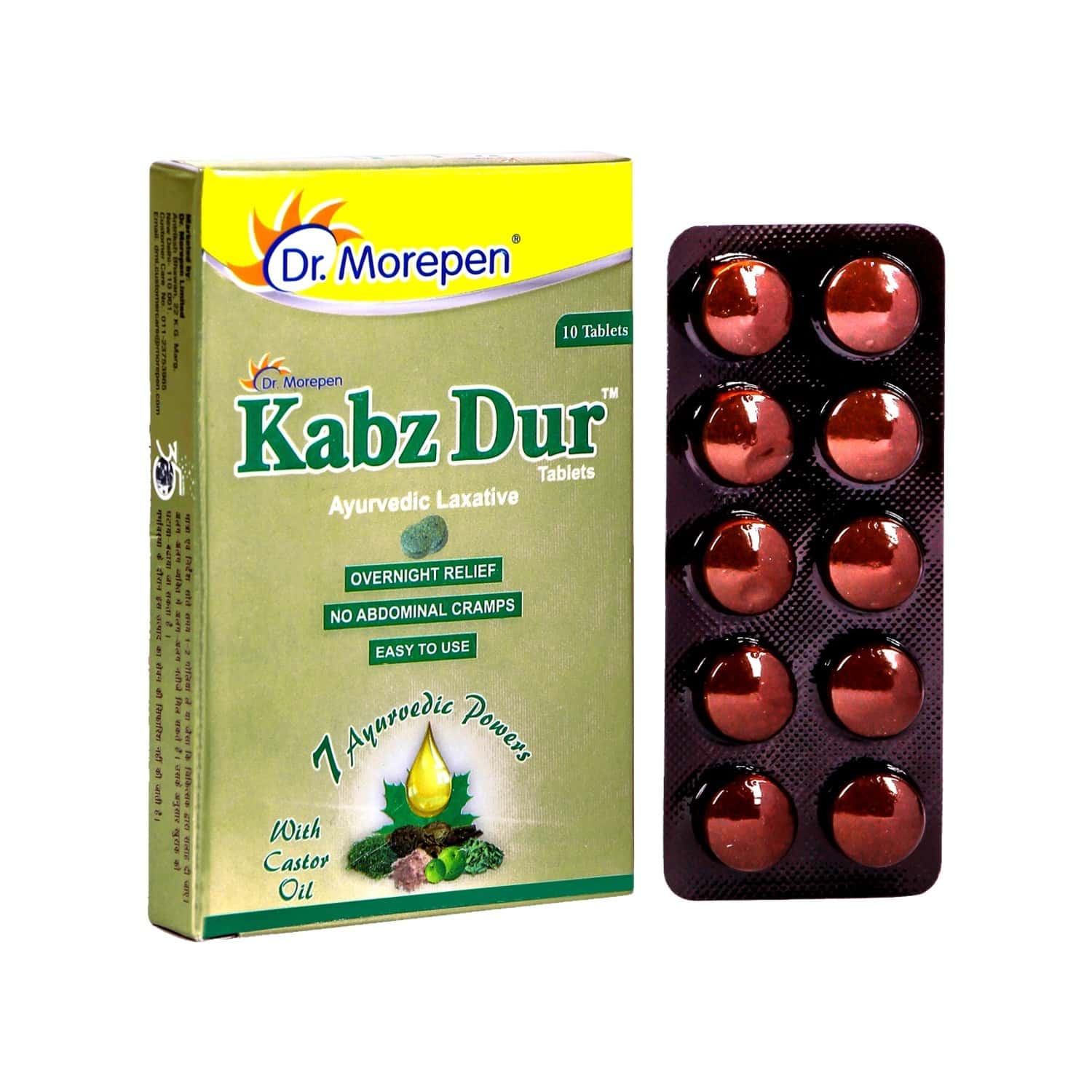 Buy Dr. Morepen Kabz Dur Tablets Ayurvedic Constipation Relief Medicine