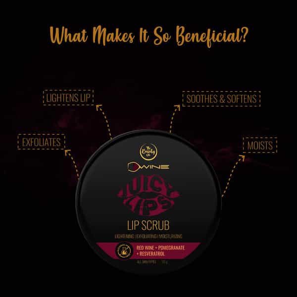The Beauty Co. D`Wine Juicy Lips Lip Scrub With Red Wine 20Gm