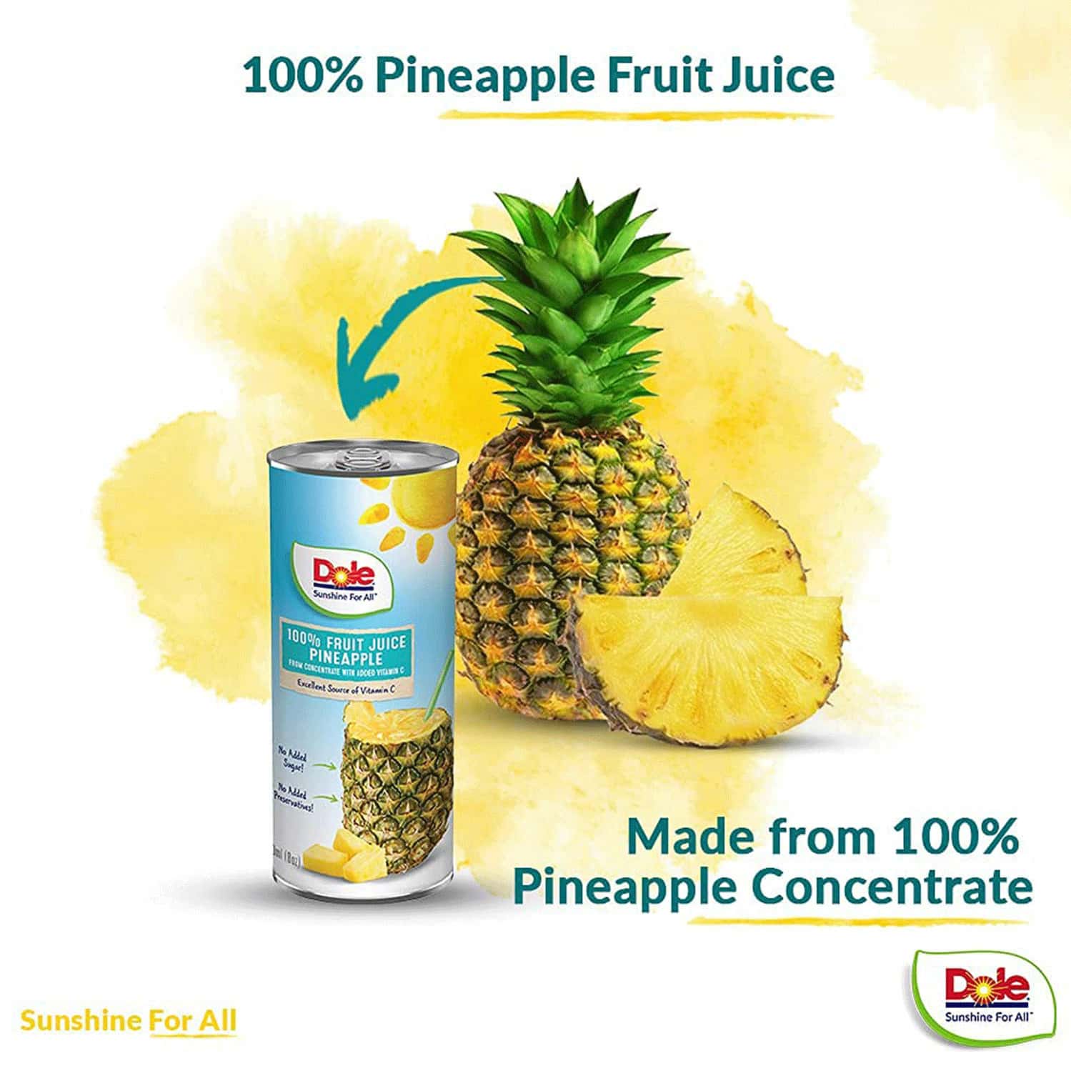 Buy DOLE 100 FRUIT JUICE PINEAPPLE NATURAL FRUIT JUICE ENRICHED