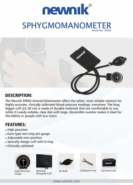 Newnik Sp602 Sphygmomanometer