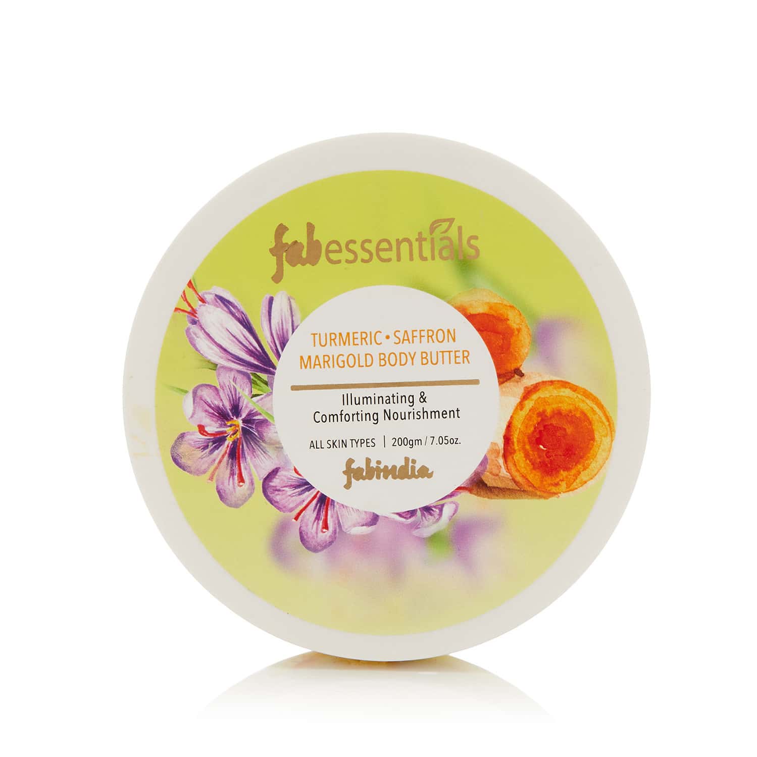 Buy FABESSENTIALS TURMERIC SAFFRON MARIGOLD BODY BUTTER 200 GM Online