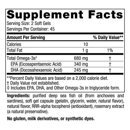 Nordic Naturals Ultimate Omega Junior Fish Oil 680 Mg With Epa & Dha For Kids 90 Mini Softgels