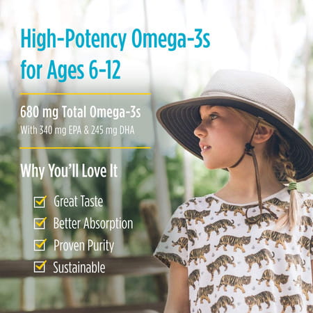 Nordic Naturals Ultimate Omega Junior Fish Oil 680 Mg With Epa & Dha For Kids 90 Mini Softgels