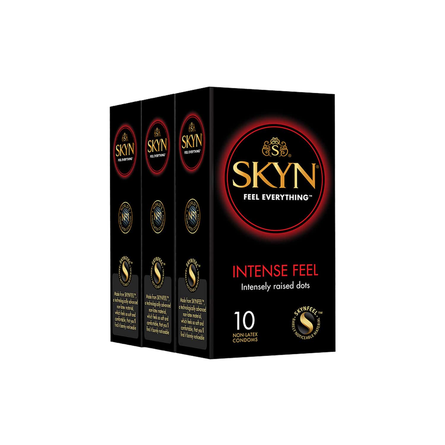 Skyn Intense Feel Premium Condoms Pack Of 30 (10x3 Packs)