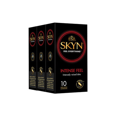 Skyn Intense Feel Premium Condoms Pack Of 30 (10x3 Packs)