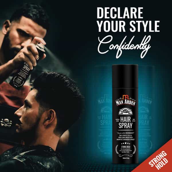Man Arden Hair And Body Care Combo - Hair Spray + Shampoo + Body Wash + Face Wash