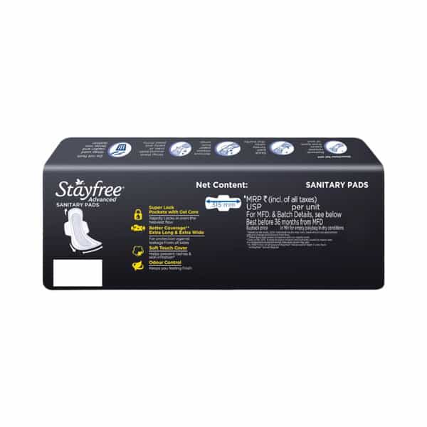 Stayfree Advanced All Nights Ultra Soft Xxl 28 Pads