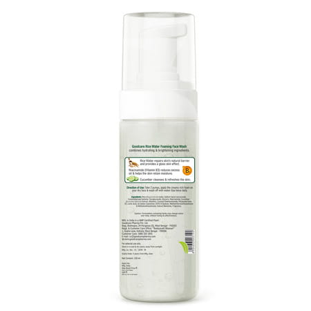 Goodcare Rice Water Foaming Face Wash | Men Women | Niacinamide | 150 Ml | Pack Of 1