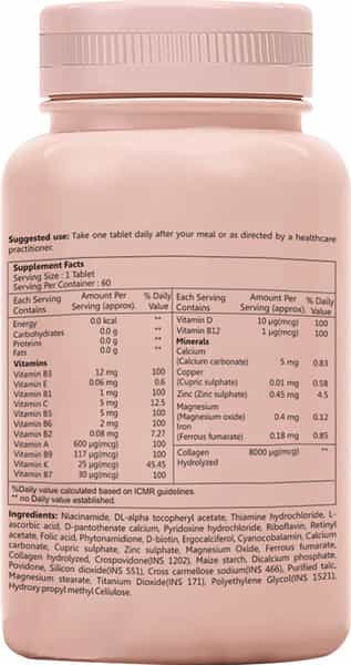 Sheneed Hair | Skin & Nails Vitamins With Biotin | Collagen & Keratin - 60 Capsules