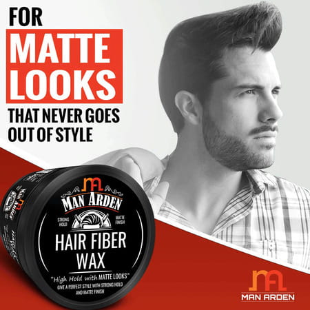 Man Arden Mens Styling Combo -Hair Fiber Wax + Hair Styling Gel (50g Each) + Face Wash 100ml