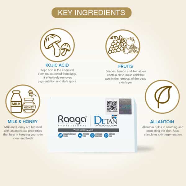 Raaga Professional De-Tan Tan Removal Cream | 72 G