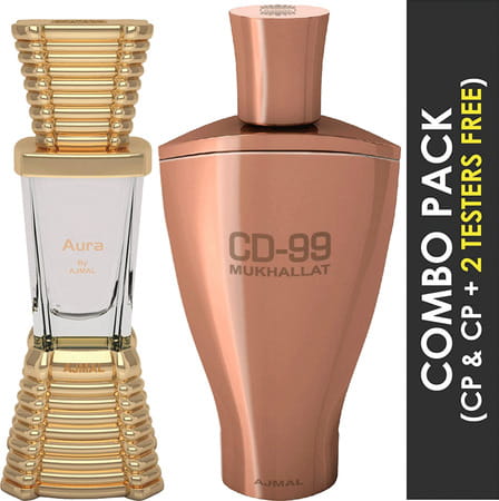 Ajmal Aura Cp Attar 10ml For Unisex And Cd 99 Mukhallat Cp Attar 14ml For Unisex