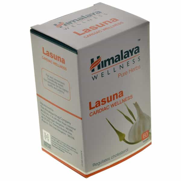 Himalaya Lasuna Cardiac Wellness | Regulates Cholesterol | Capsules | 60 No's