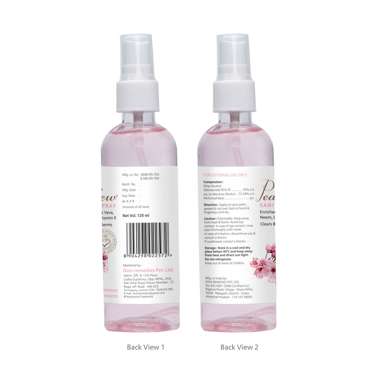 Buy PEARLDEW HAND SANITIZER SPRAY (JAPANESE CHERRY BLOSSOM) (120 ML