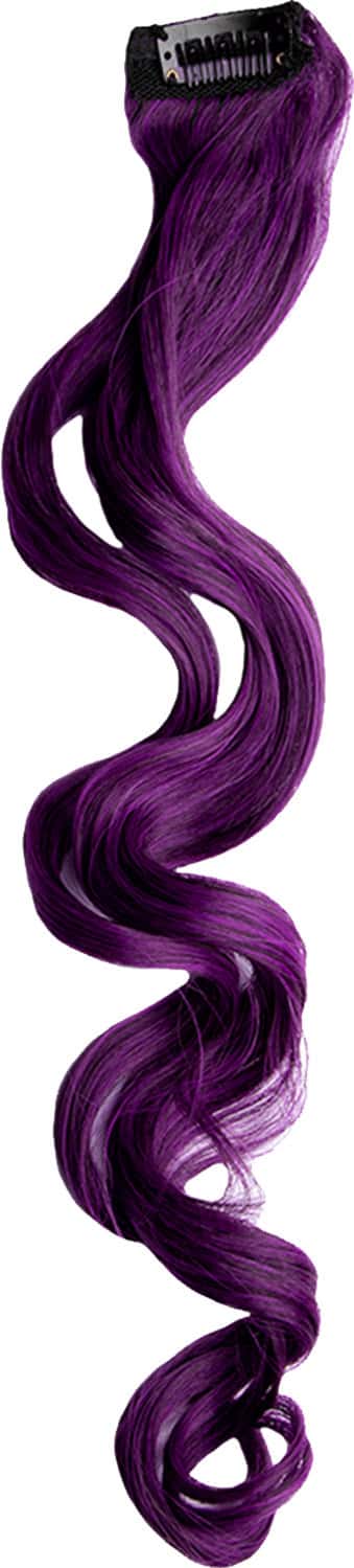 Streak Street Purple Royale Curly Clip-On Strands