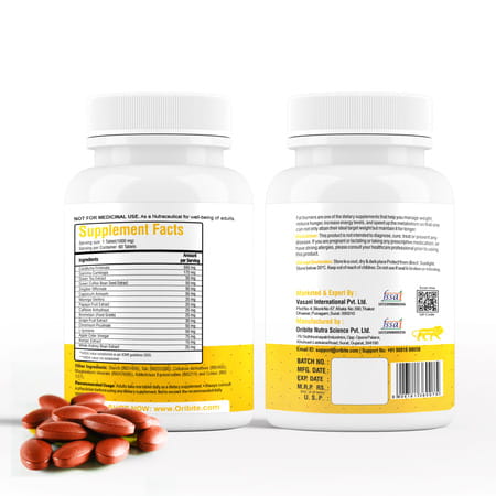 Oribite Fat Burner Tablets For Weight Management Support 60 Tablets