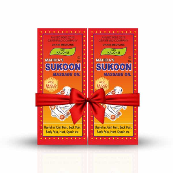 Mahida's Sukoon Massage Oil (Instant Relief) (Pack Of 2) 400Ml