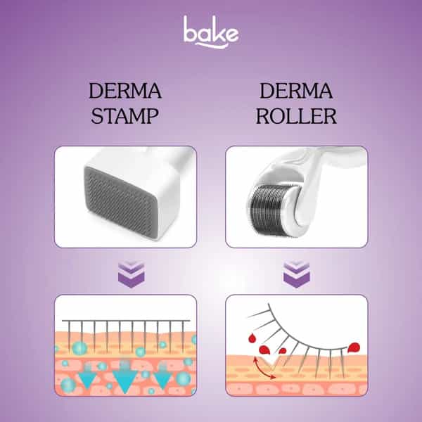 Bake Derma Stamp Microneedling Tool For Hair & Beard Growth Adjustable Needles 0.25-3Mm