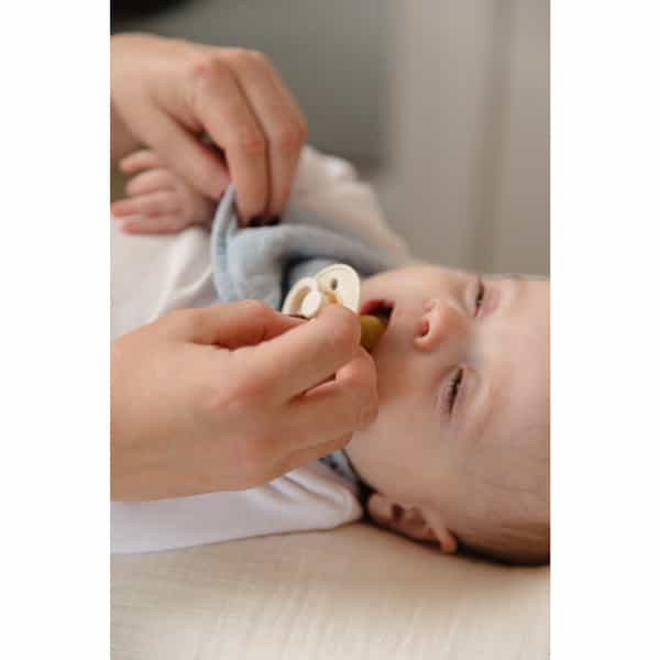 Bibs Colour 2 Pack Latex Size 1 Ivory/Sage - 0+Months
