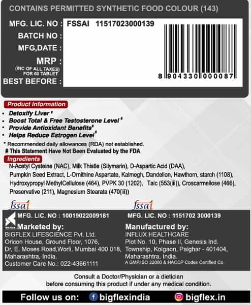 Pharmgrade Liv Clean Liver Detox With N- Acetyl Cysteine ( Nac ) & Silymarin Milk Thistle-60 Tablets