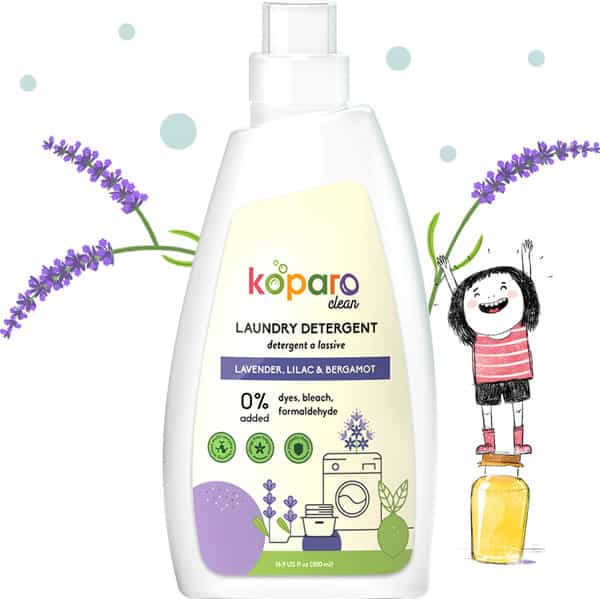 Koparo Laundry Liquid - Lavender - Natural & Non Toxic - Eco-Friendly - Tough On Stains - 500 Ml