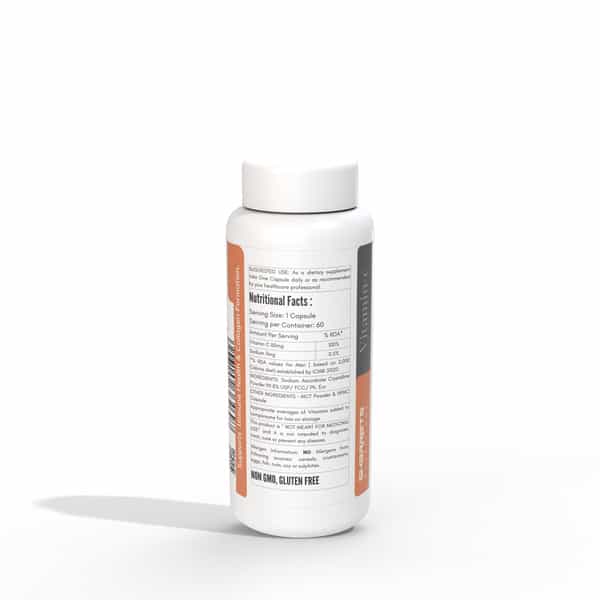 Sharrets Vitamin C Sodium Ascorbate Capsules - Usp / Fcc / Ph. Eur | Pack Of 3 | 60 Units Each