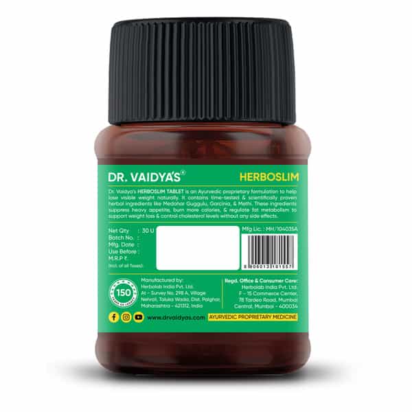 Dr. Vaidya's Herboslim Tablet -30