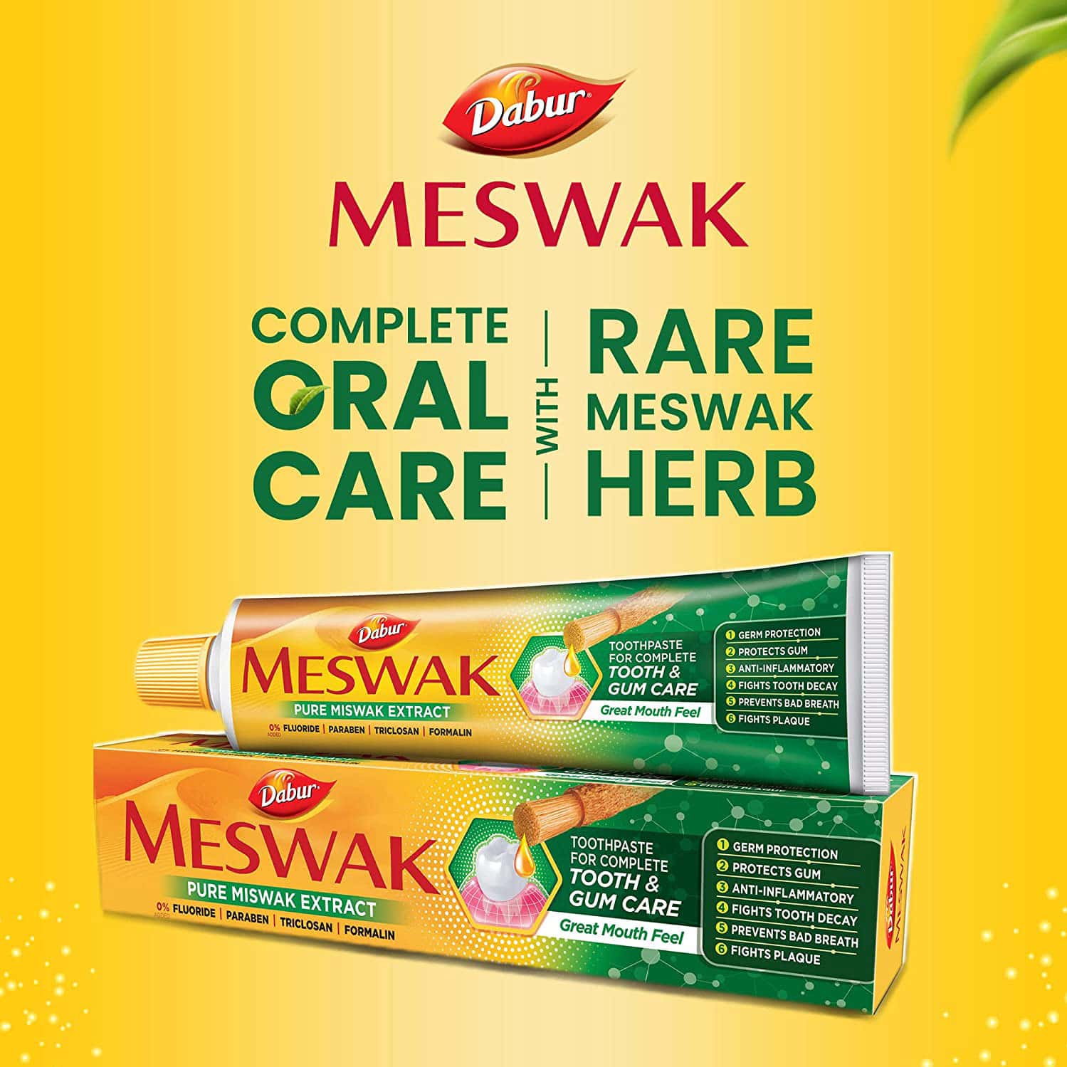 Buy DABUR MESWAK COMPLETE ORAL CARE TOOTHPASTE 400G (200G, PACK OF 2