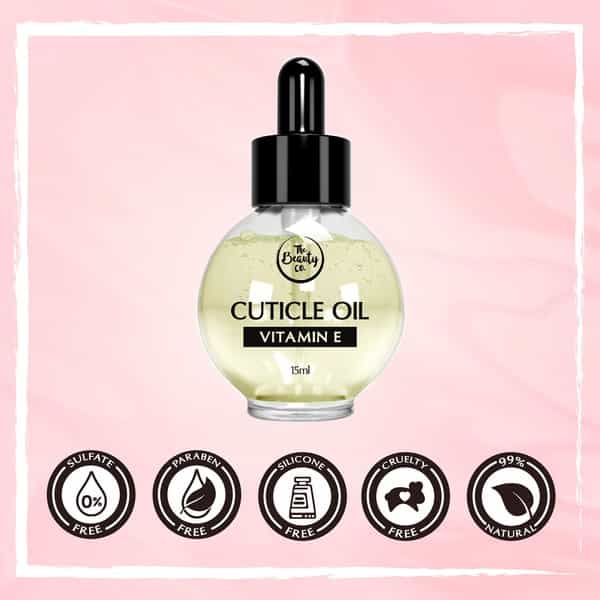 The Beauty Co. Vitamin E Cuticle Oil For Nails (15Ml)
