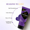 Cosglam Semi Permanent Hair Color | No Peroxide | Ammonia Free Hair Colour 61 Purple Blue - 120gm